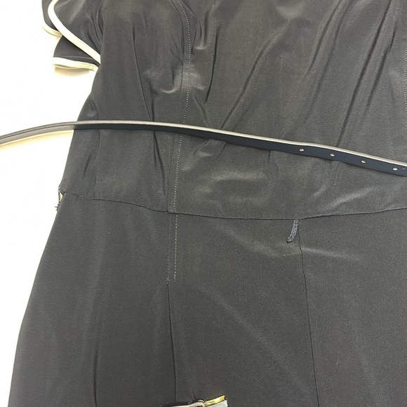 Tommy Hilfiger Blue and White Ruffled Sleeve Romper - Picture 6 of 11